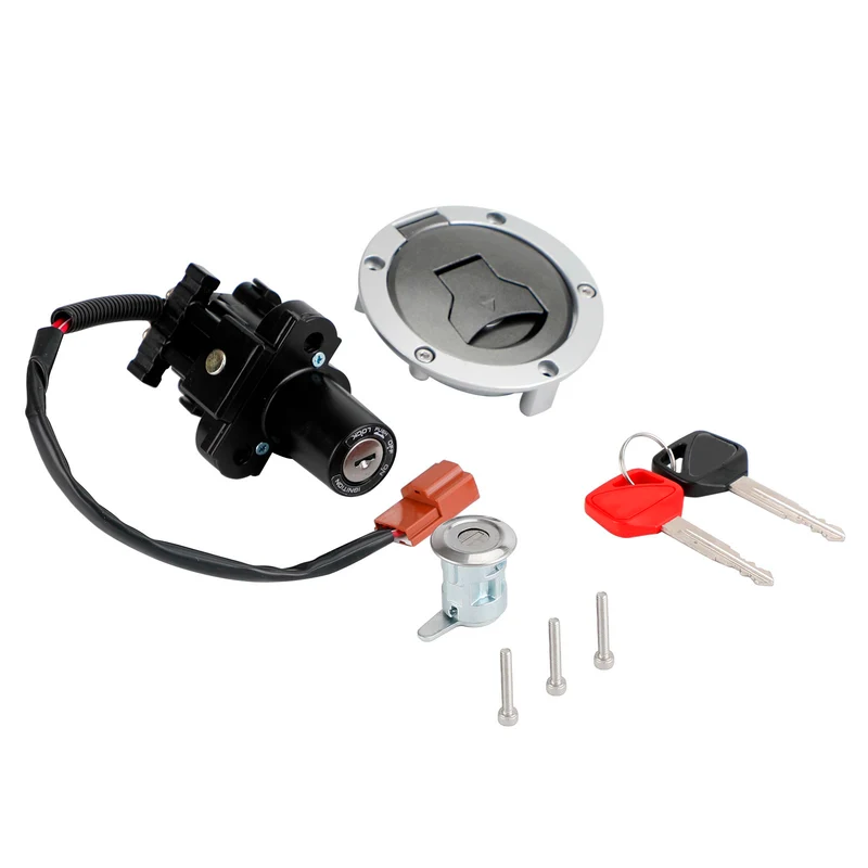 2017-2022 Honda CBR400R Lock Set Key Switch Ignition Seat Fuel Cap 35010-MJW-A04 35010-MJW-D12 Generic