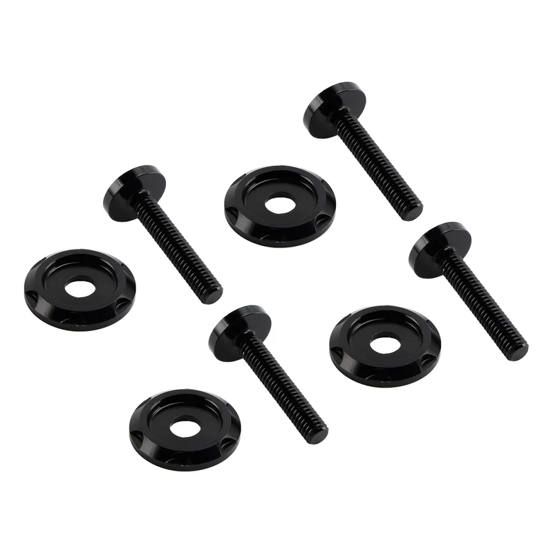 4x ALU Black Decorative Windshield Screws For Road Glide FLTR FLTRX 2015-2023