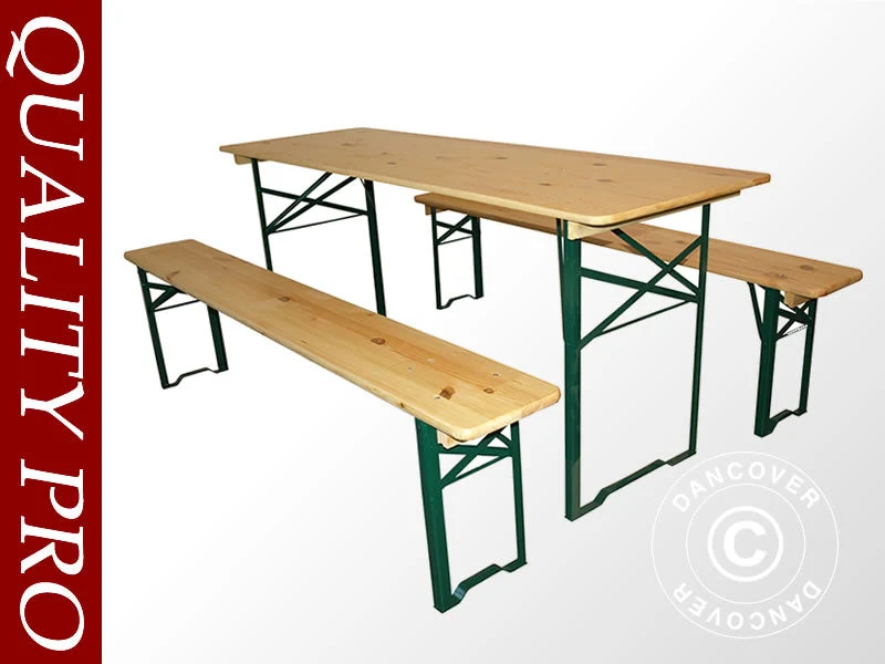 Bord och bänk set 220x60x78cm, Ljust trä