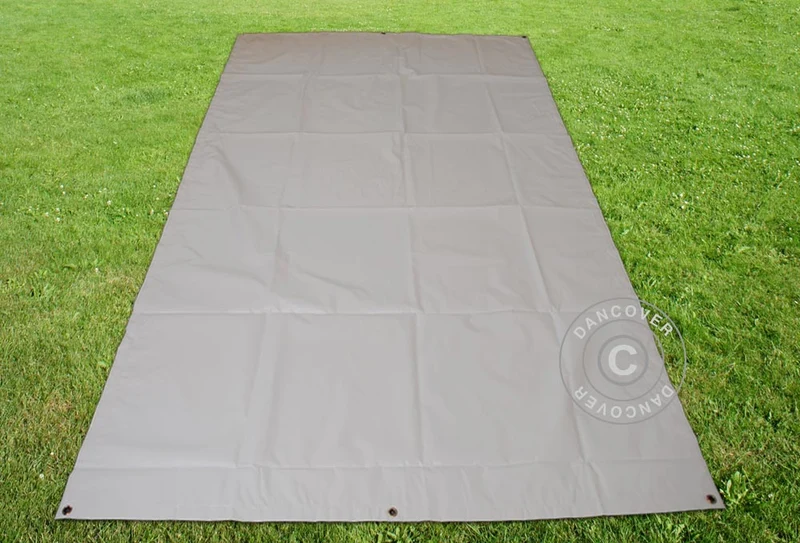 Presenning, garagetält golvtäck 3,8x6,1m PVC, Grå